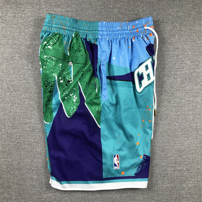 Men's Charlotte Hornets Teal Swingman Pocket Shorts11
