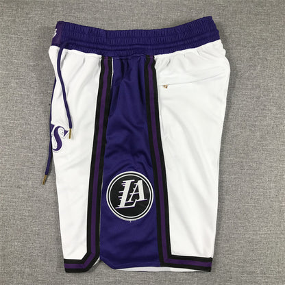 Men's Los Angeles Lakers White 2022/23 Basketball Shorts1 City Edition