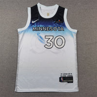 Men's Minnesota Timberwolves Julius Randle #30 White 2024/25 Swingman Player Jersey1 - City Edition
