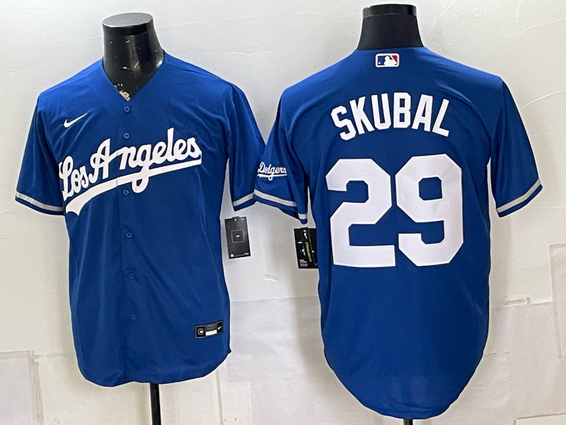 Men's Los Angeles Dodgers Tarik Skubal #29 Royal Alternate Stadium Jersey