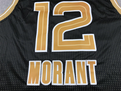 Men's Memphis Grizzlies Ja Morant #12 Black Select Series Swingman Jersey1