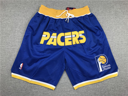 Men's Indiana Pacers Blue Basketball Shorts1