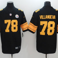 Men's Pittsburgh Steelers Alejandro Villanueva #78 Black Alternate Legend Jersey1