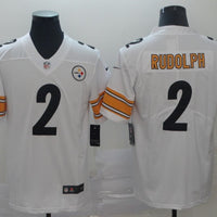 Men's Pittsburgh Steelers Mason Rudolph #2 White Game Jersey1