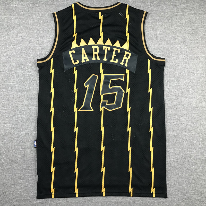 Men's Toronto Raptors Vince Carter 1998-99 Black Hardwood Classics Swingman Jersey1