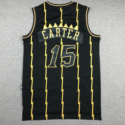 Men's Toronto Raptors Vince Carter 1998-99 Black Hardwood Classics Swingman Jersey1