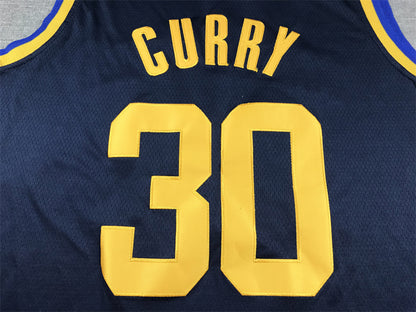 Men's Golden State Warriors Stephen Curry #30 Navy Swingman Jersey1 - Statement Edition