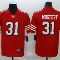 Men's San Francisco 49ers Raheem Mostert #31 Red Game Jersey1
