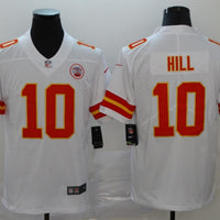 Men's Kansas City Chiefs Tyreek Hill #10 White Away Game Player Jersey1