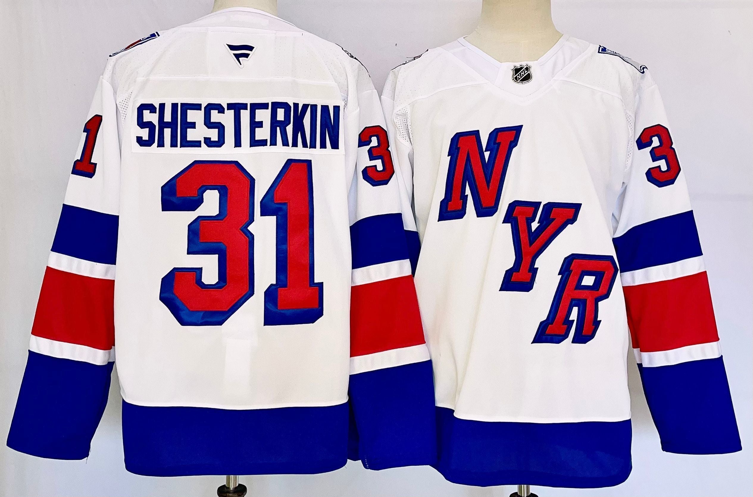 Men's New York Rangers Igor Shesterkin #31 White Player Jersey