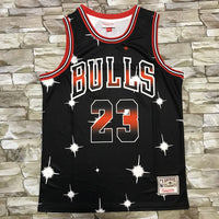 Men's Chicago Bulls Michael Jordan #23 Black Classics Swingman Jersey1