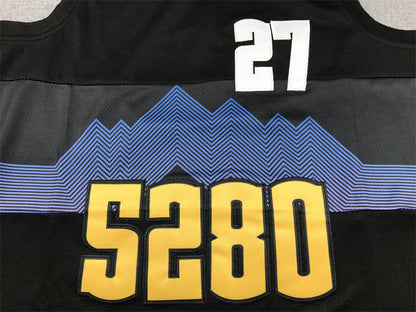 Men's Denver Nuggets Jamal Murray #27 Black 2023/24 Swingman Jersey1 - City Edition