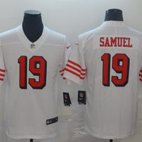 Men's San Francisco 49ers Deebo Samuel #19 White Game Player Jersey1