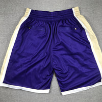 Men's Los Angeles Lakers Purple Hall of Fame Pocket Shorts1
