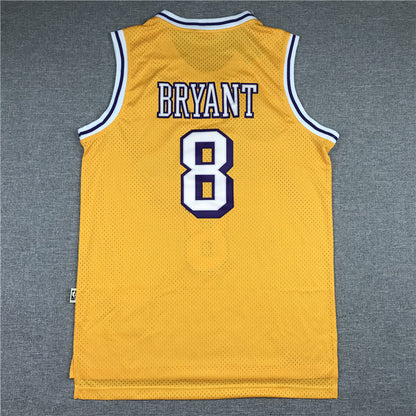 Men's Los Angeles Lakers Kobe Bryant Yellow 1996-97 Hardwood Classics Authentic Jersey1
