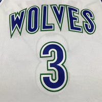 Men's Minnesota Timberwolves Jaden McDaniels #3 White Swingman Player Jersey1