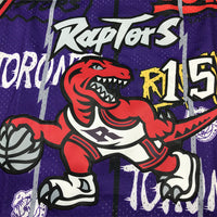 Men's Toronto Raptors Vince Carter #15 Purple Swingman Player Jersey1 - Graffiti Edition