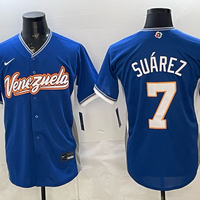 Men's Venezuela Baseball Eugenio Suarez #7 Royal 2026 World Baseball Classic Stadium Jersey