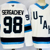Men's Utah Mammoth Mikhail sergachev #98 Fanatics White Player Game Jersey