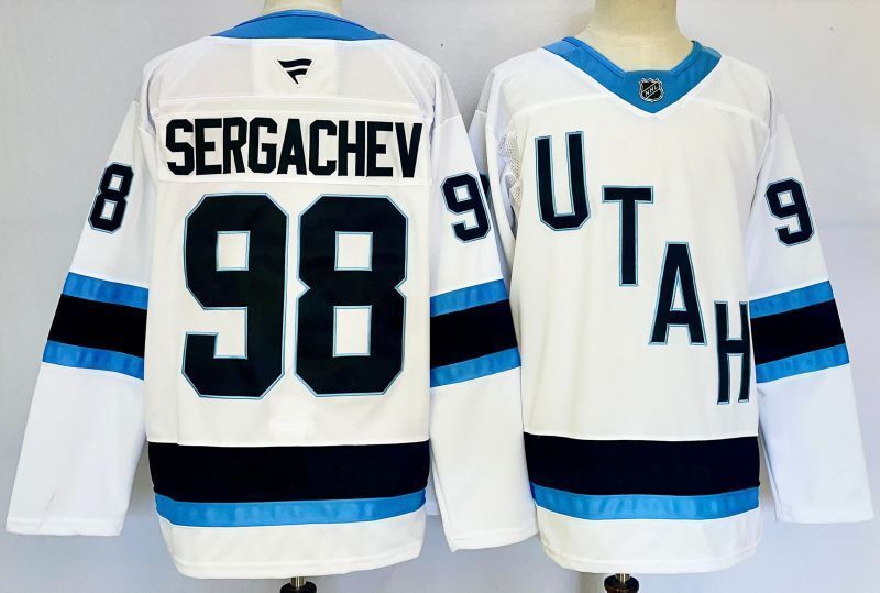 Men's Utah Mammoth Mikhail sergachev #98 Fanatics White Player Game Jersey