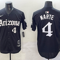 Men's Arizona Diamondbacks Ketel Marte #4 Black Replica Player Jersey