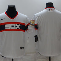 Men's Chicago White Sox White Home Cooperstown Collection Blank Jersey1