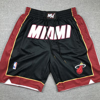 Men's Miami Heat Black Pocket Shorts1