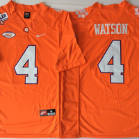 Men's Clemson Tigers Deshaun Watson #4 Orange Game Jersey