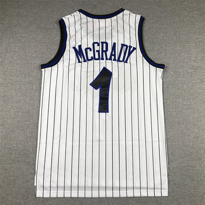 Men's Orlando Magic Tracy McGrady 2003-04 White Hardwood Classics Swingman Jersey1
