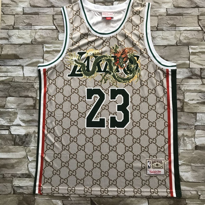 Men's Los Angeles Lakers LeBron James Hardwood Classics Swingman Player Jersey1