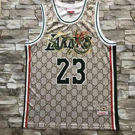 Men's Los Angeles Lakers LeBron James Hardwood Classics Swingman Player Jersey1