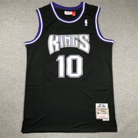 Men's Sacramento Kings Domantas Sabonis #10 Black Hardwood Classics Swingman Jersey1