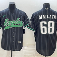 Men's Philadelphia Eagles Jordan Mailata #68 Black Player Jersey1 Joint Edition