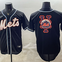 Men's New York Mets Fashion Limited Black Out Jersey