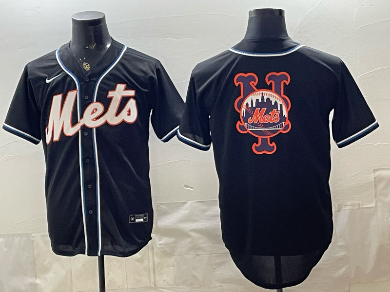 Men's New York Mets Fashion Limited Black Out Jersey