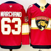 Men's Florida Panthers Brad Marchand #63 Fanatics Red Home Breakaway Jersey