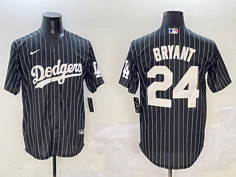 Men's Los Angeles Dodgers Kris Bryant #24 Black Alternate Limited Player Jersey1