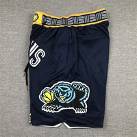 Men's Memphis Grizzlies Navy City Edition Basketball Shorts1