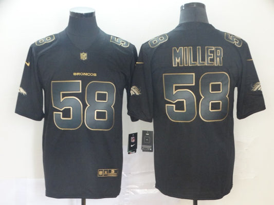 Men's Denver Broncos #58 Von Miller Black Game Player Jersey1