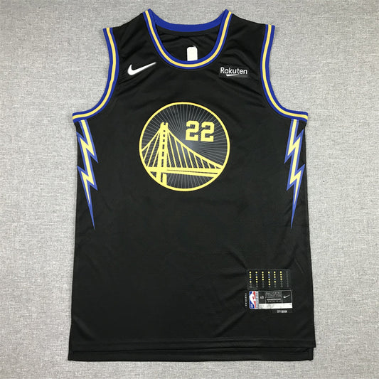 Men's Golden State Warriors Andrew Wiggins #22 City Edition Black Classic Jersey1