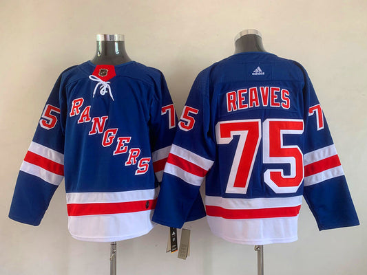 Men's New York Rangers Ryan Reaves #75 Blue Player Jersey1