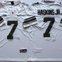 Men's Ohio State Buckeyes Dwayne Haskins #7 White Player Jersey