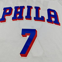 Men's Philadelphia 76ers Jaylen Brown #7 White Swingman Jersey - Association Edition
