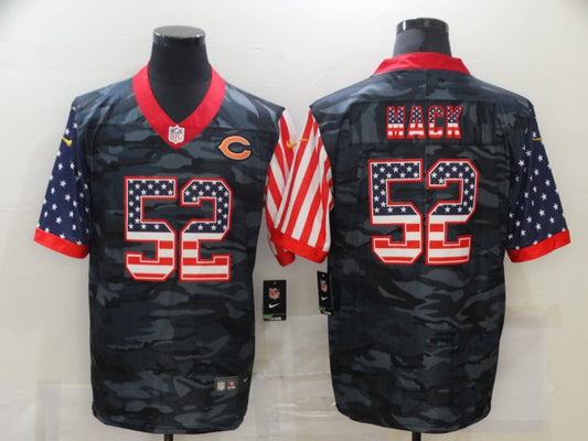 Men's Chicago Bears Khalil Mack #52 Gray Camouflage Game Player Jersey1