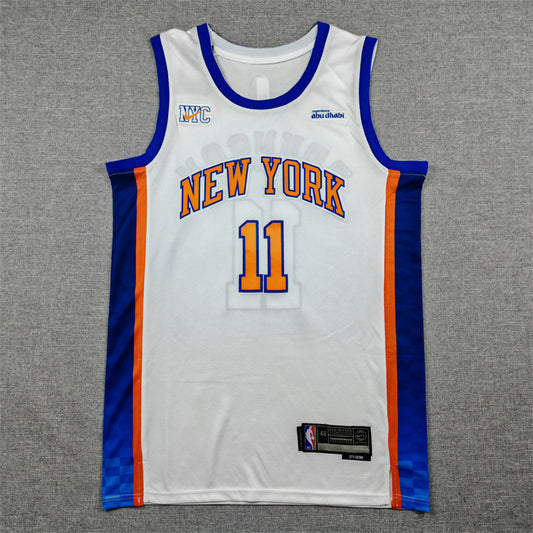 Men's New York Knicks Jalen Brunson #11 White 2025/26 Swingman Jersey - City Edition