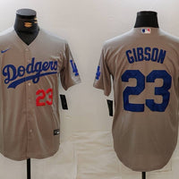 Kirk Gibson #23 Los Angeles Dodgers Gray Limited Player Jersey - JerseysFreak