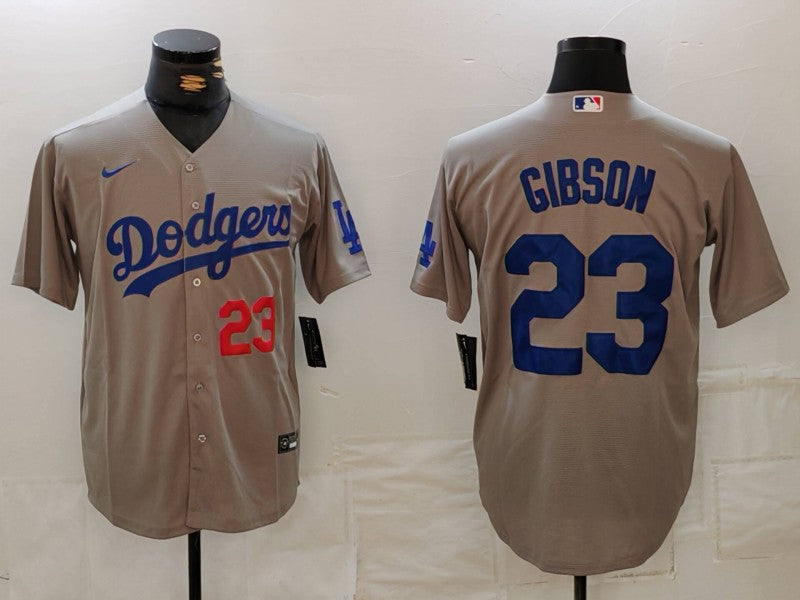 Kirk Gibson #23 Los Angeles Dodgers Gray Limited Player Jersey - JerseysFreak