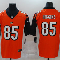Men's Cincinnati Bengals Tee Higgins #85 Orange Game Jersey1