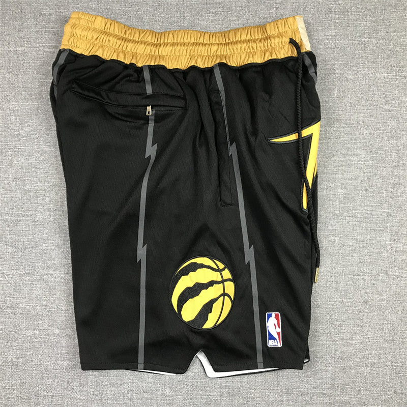 Men's Toronto Raptors Black City Edition Basketball Shorts1