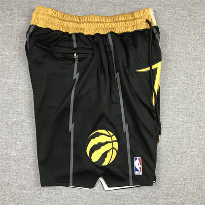 Men's Toronto Raptors Black City Edition Basketball Shorts1